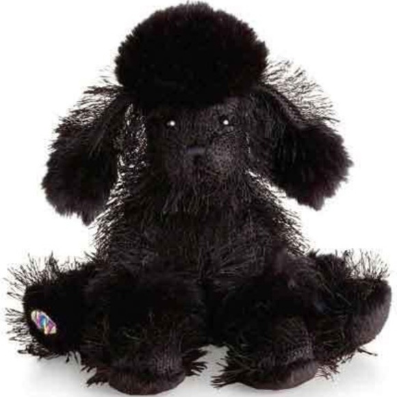 black toy poodle stuffed animal